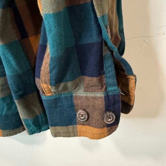 Duluth Trading Co Men's Free Swingin' Flannel Relaxed Fit Shirt Cotton 2XL Tall - Picture 3 of 7